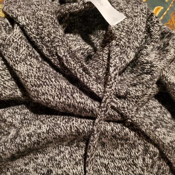 GAP Marled Knit Hooded Pullover - Heather Gray - Picture 13 of 13